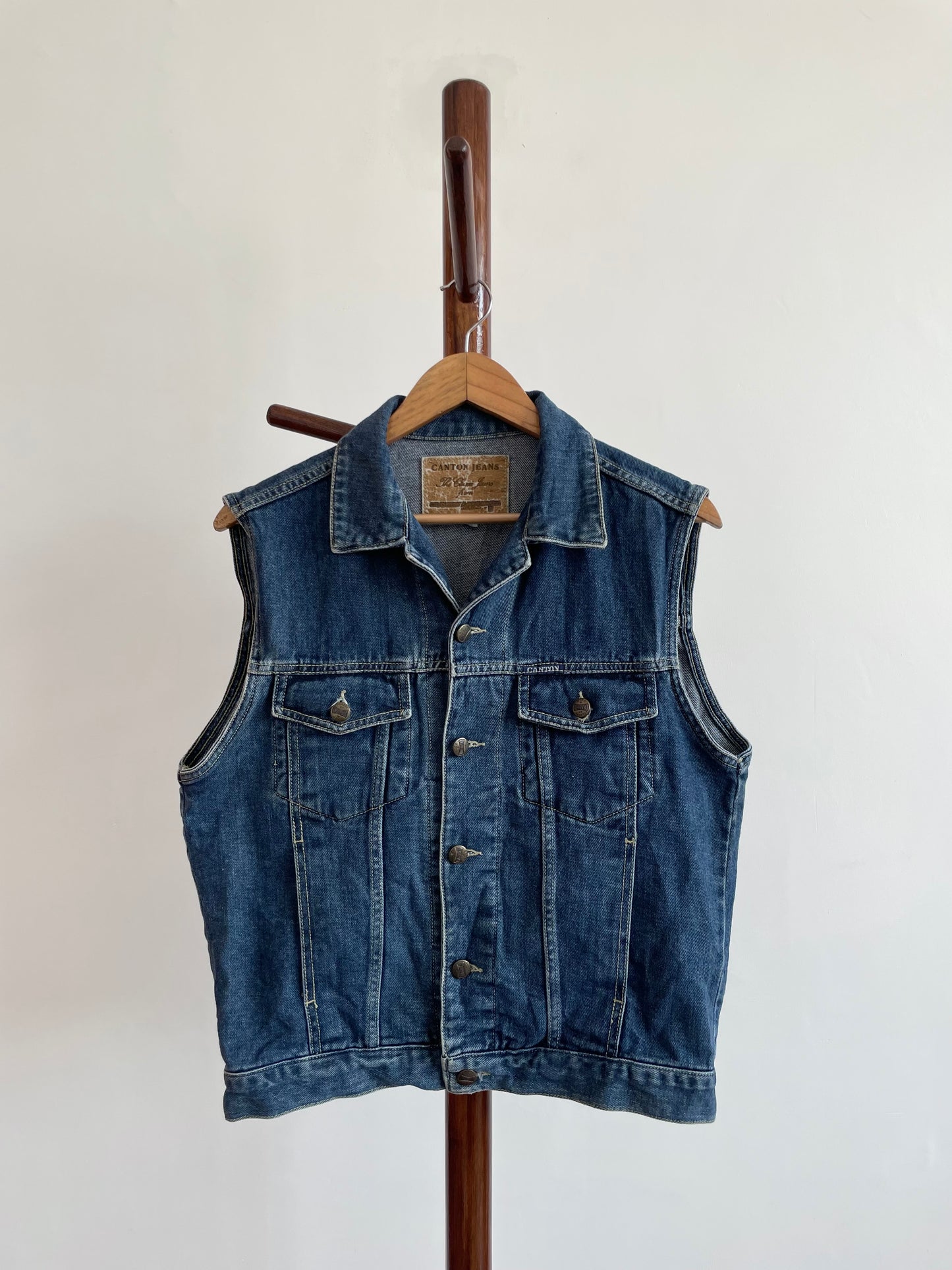 Canton Jeans Denim Vest-Chest 40