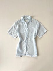Powder Blue Sheer Shirt-Bust 46