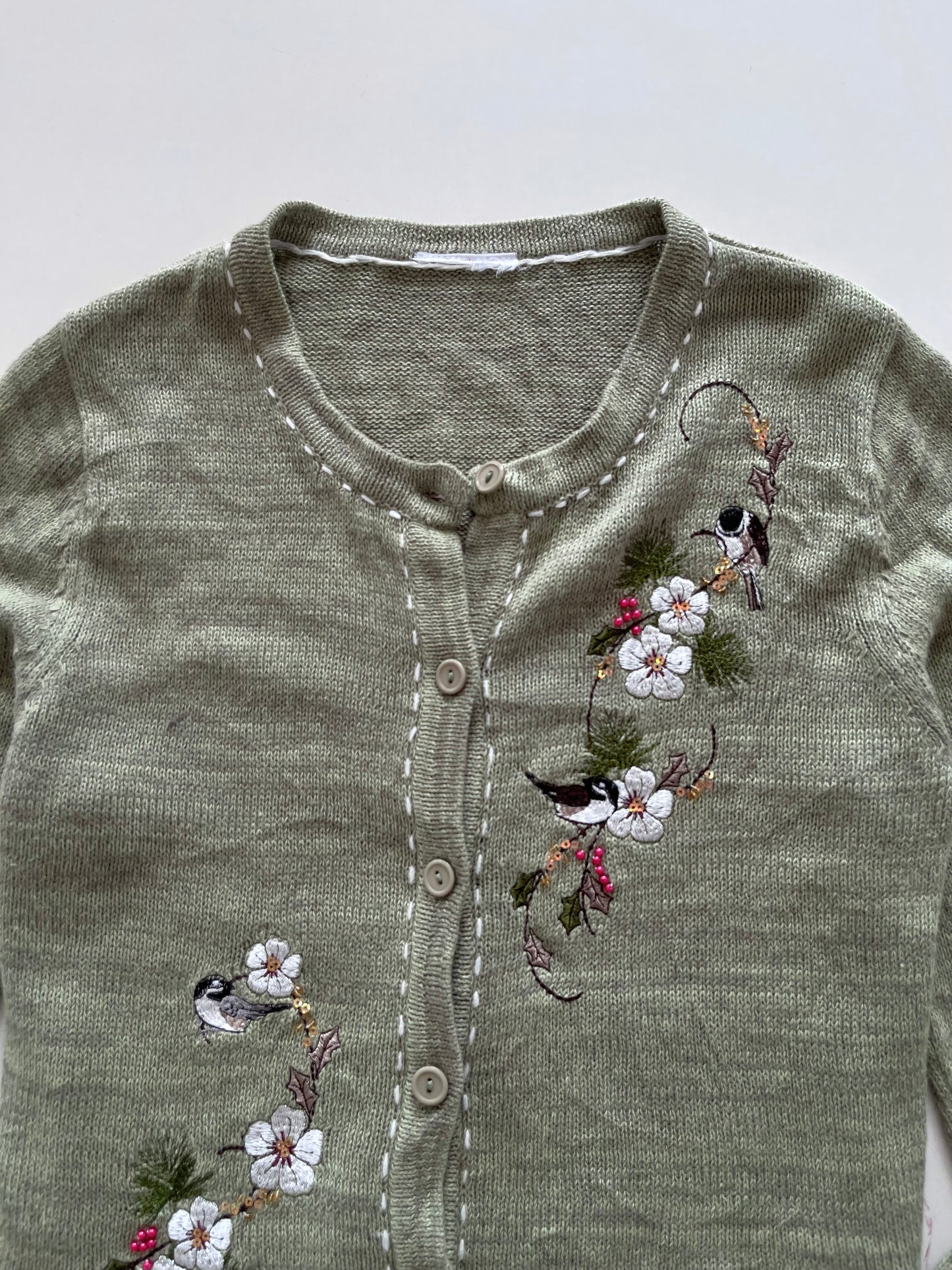 Embroidered Sweater-Bust 44