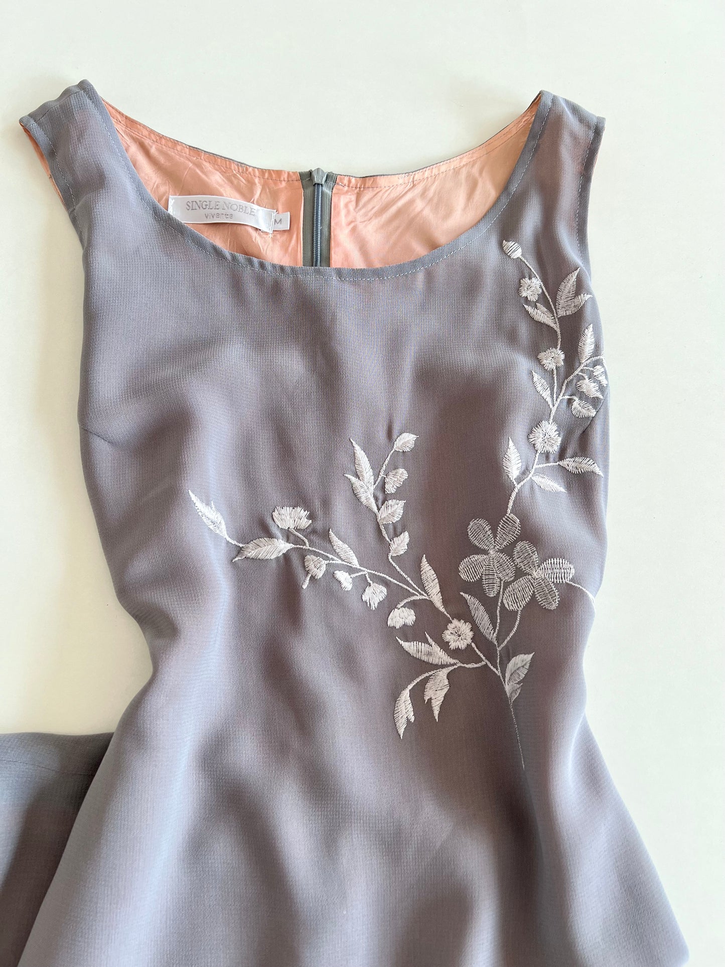 Single Noble Embroidered Dress-Bust 34