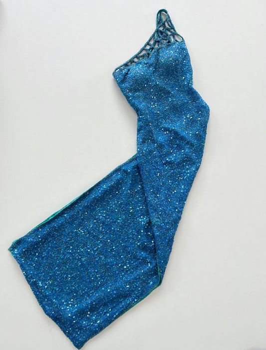 Scala 100% Silk Hand Embroidered Dress-Bust 32