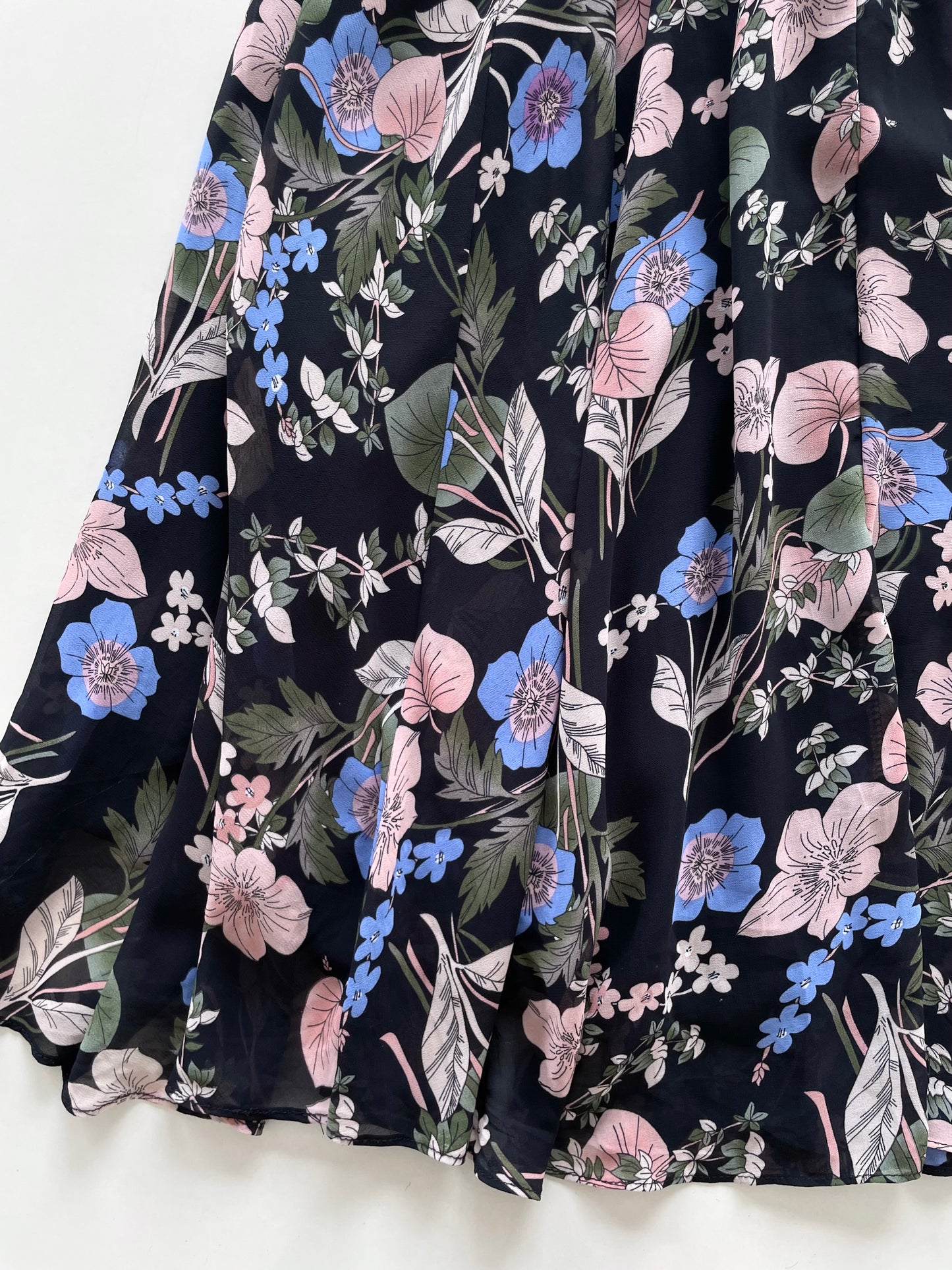Vintage Floral Skirt-Waist 20 to 26