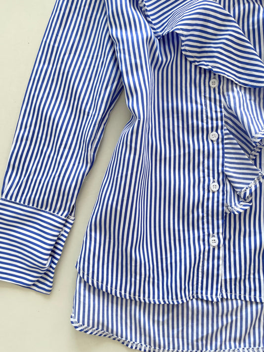 Ruffle Striped Top-Bust 38