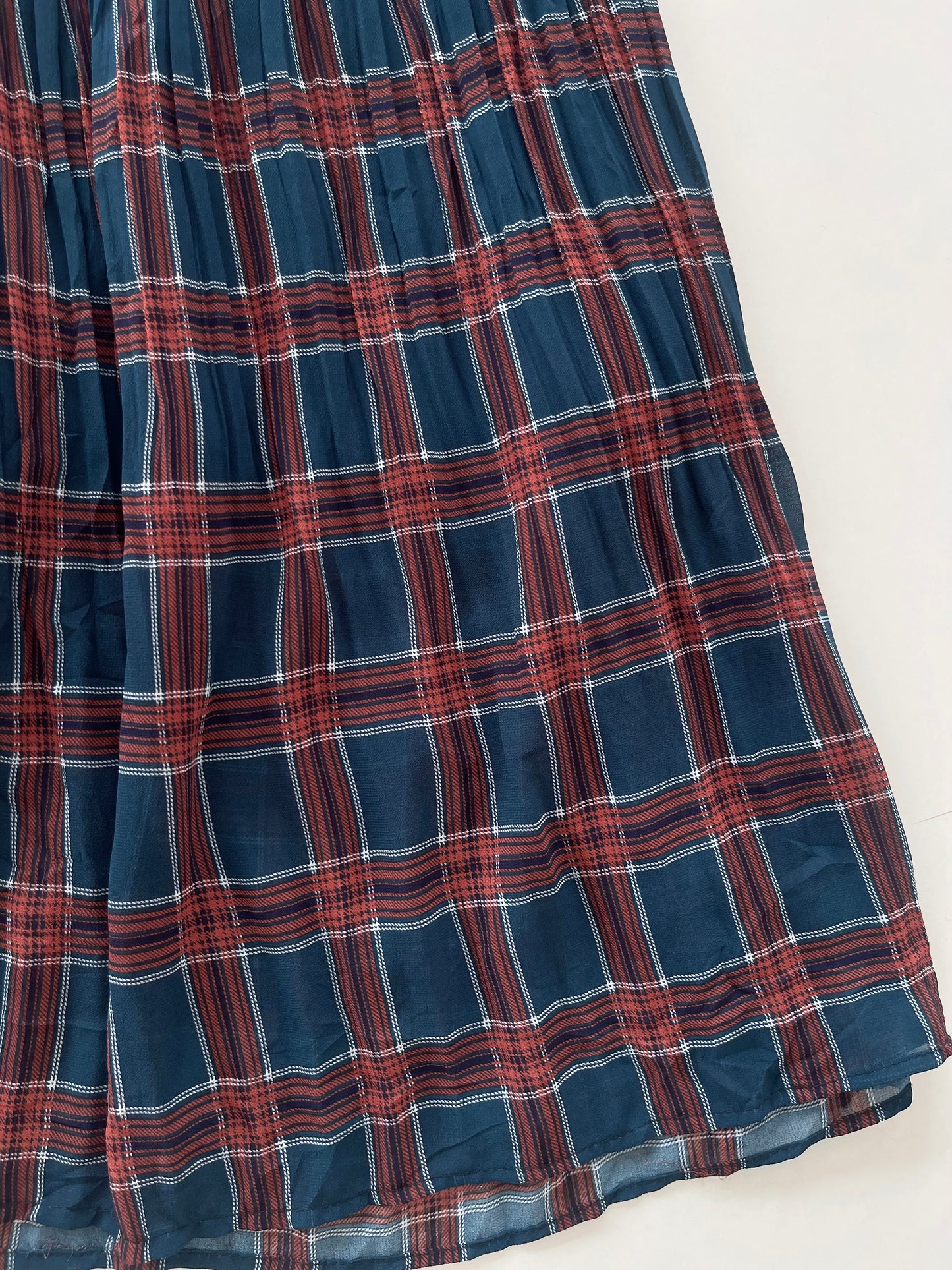 Pleated Blue Skirt-Waist 28 to 34