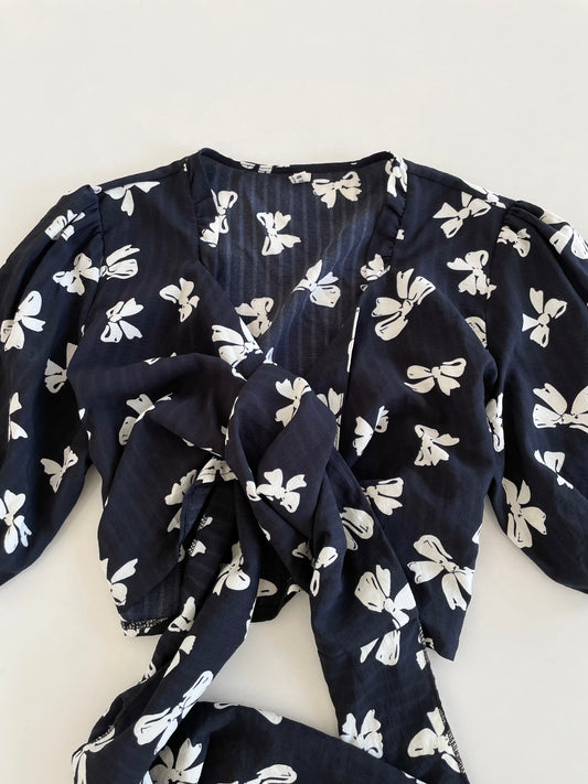 Bows Wrap Top-Bust 42