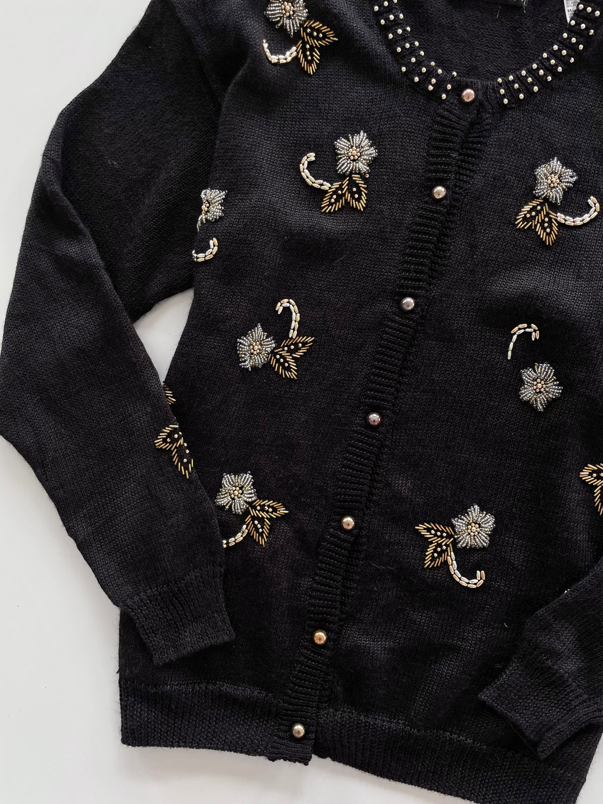 Dana Scott Embroidered Sweater Cardigan-Bust 42