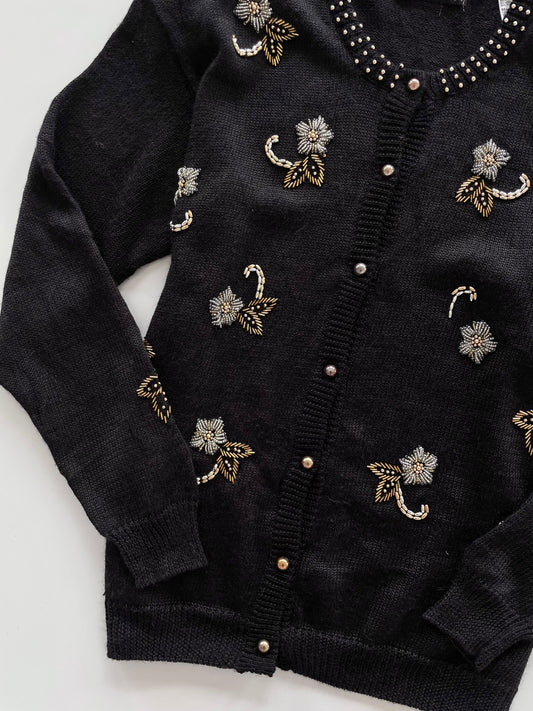 Dana Scott Embroidered Sweater Cardigan-Bust 42