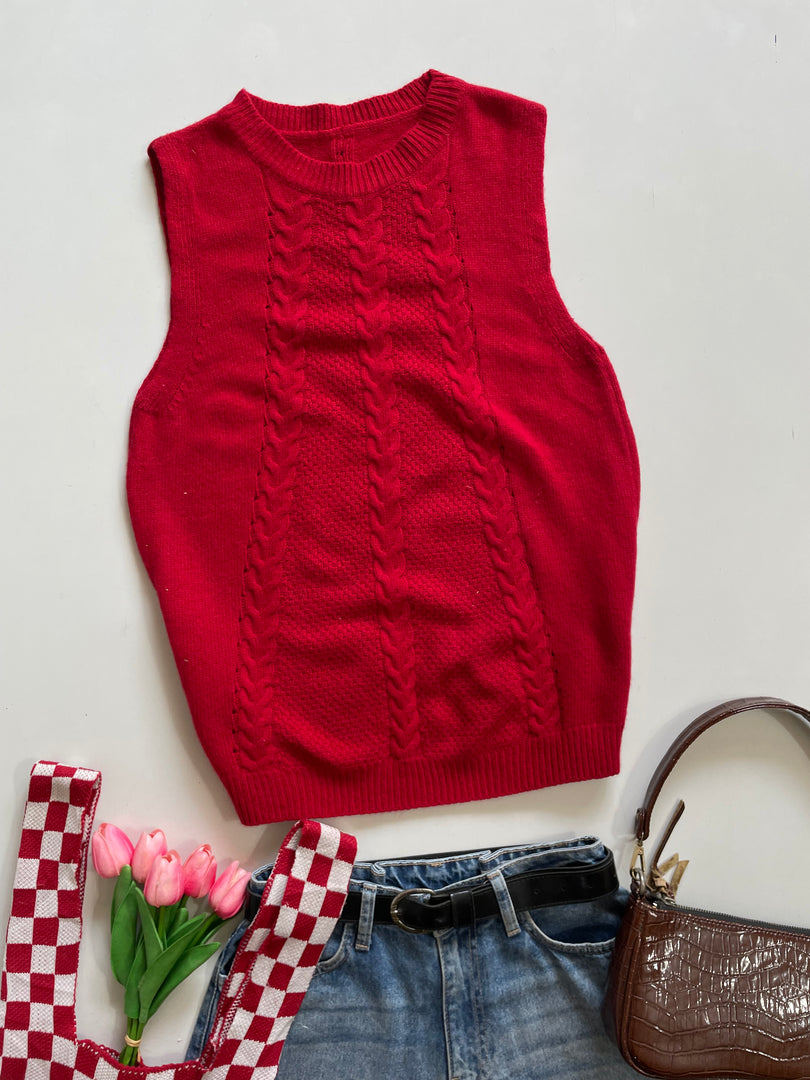 Soft Sweater Vest-Bust 34 to 38