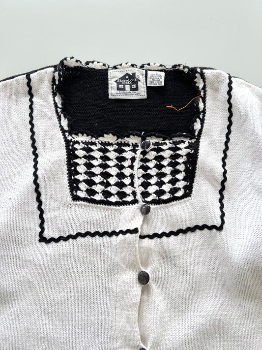 Story Book Knits Embroidered Sweater Vest-Bust 48