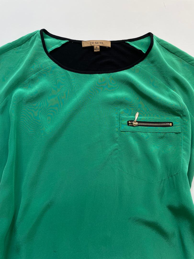 100% Silk Top-Bust 34