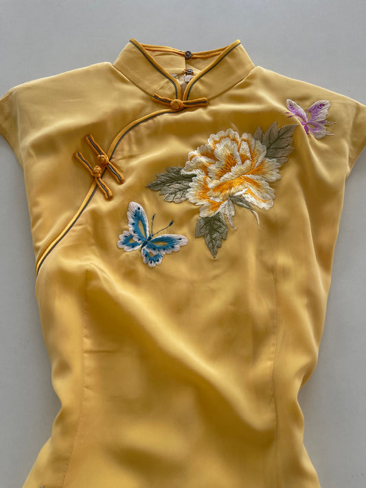 Cheongsam Embroidered Dress-Bust 32