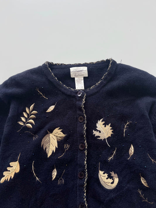 Christopher&Banks Embroidered Sweater-Bust 44