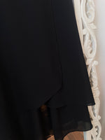 Load image into Gallery viewer, Solid Black Ruffle Skirt-Waist 34 to 36