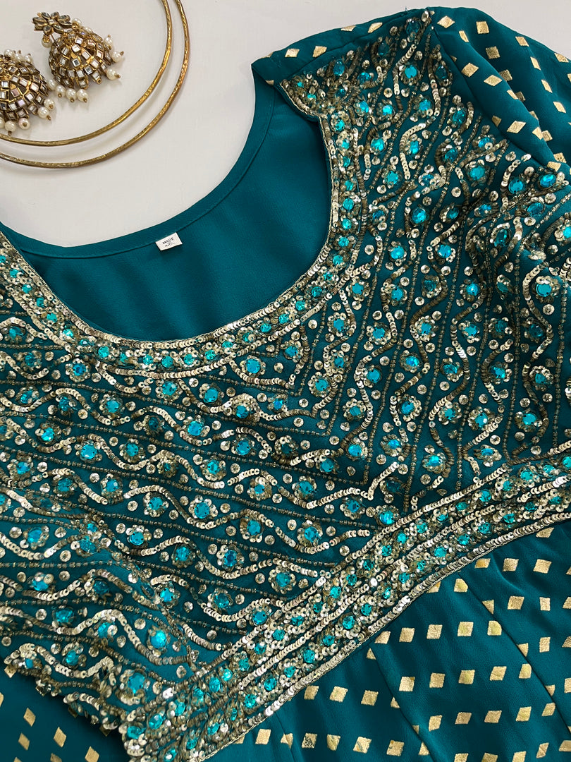 Heavily Embroidered Kurti-Bust 38