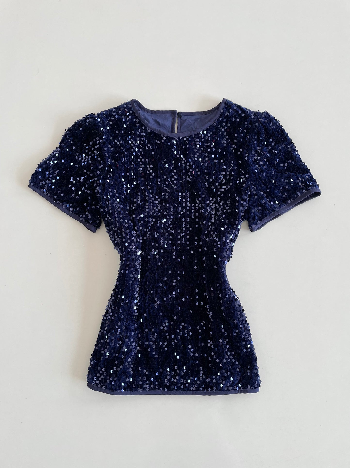 Sequin Velvet Top-Bust 40