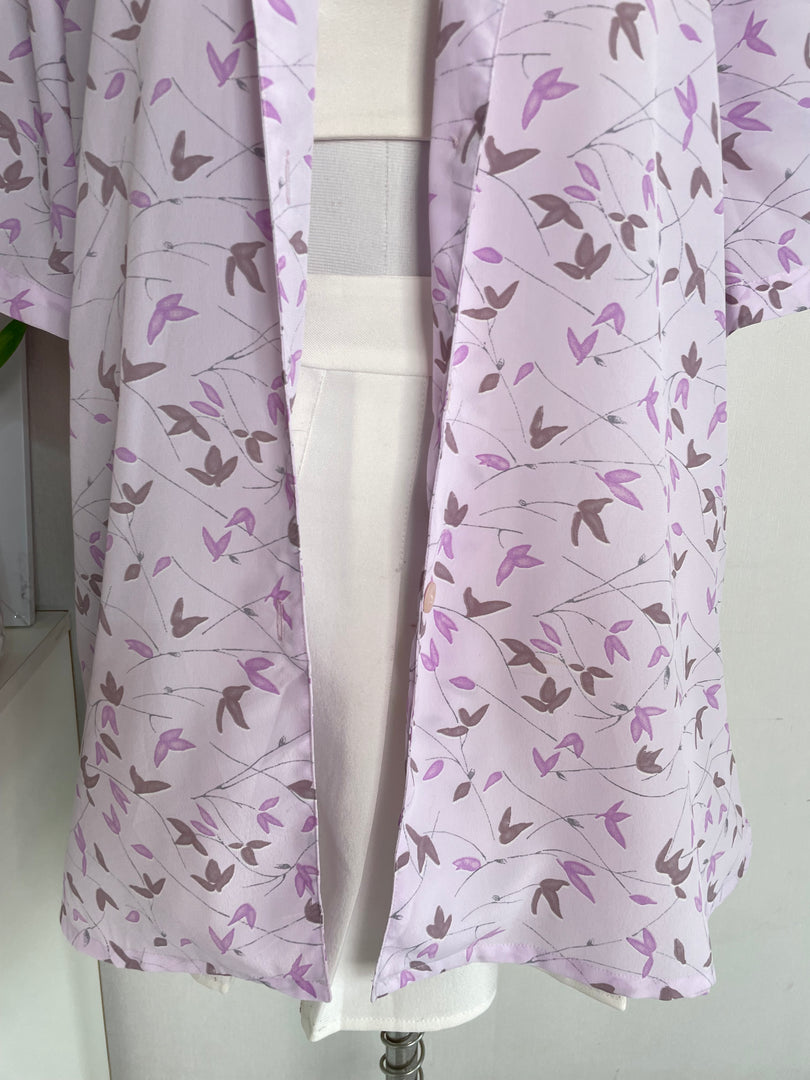 LILAC FLORAL SHIRT - BUST 48