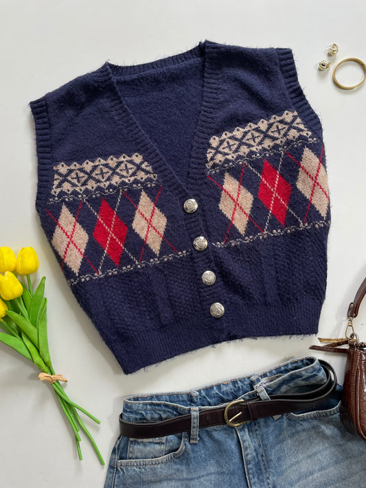 Soft Sweater Vest- Bust 40 to 42