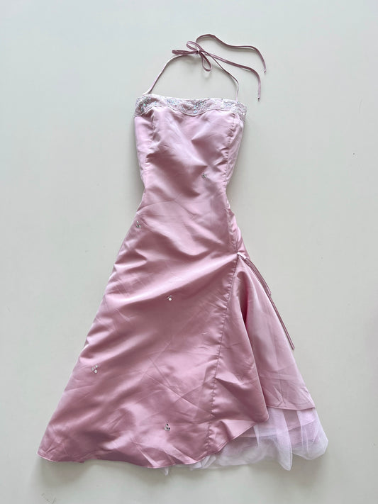 Sixth Sense Halter Neck Dress-Bust 34