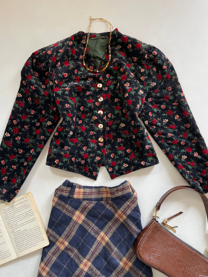 Suede Blazer-Bust 38