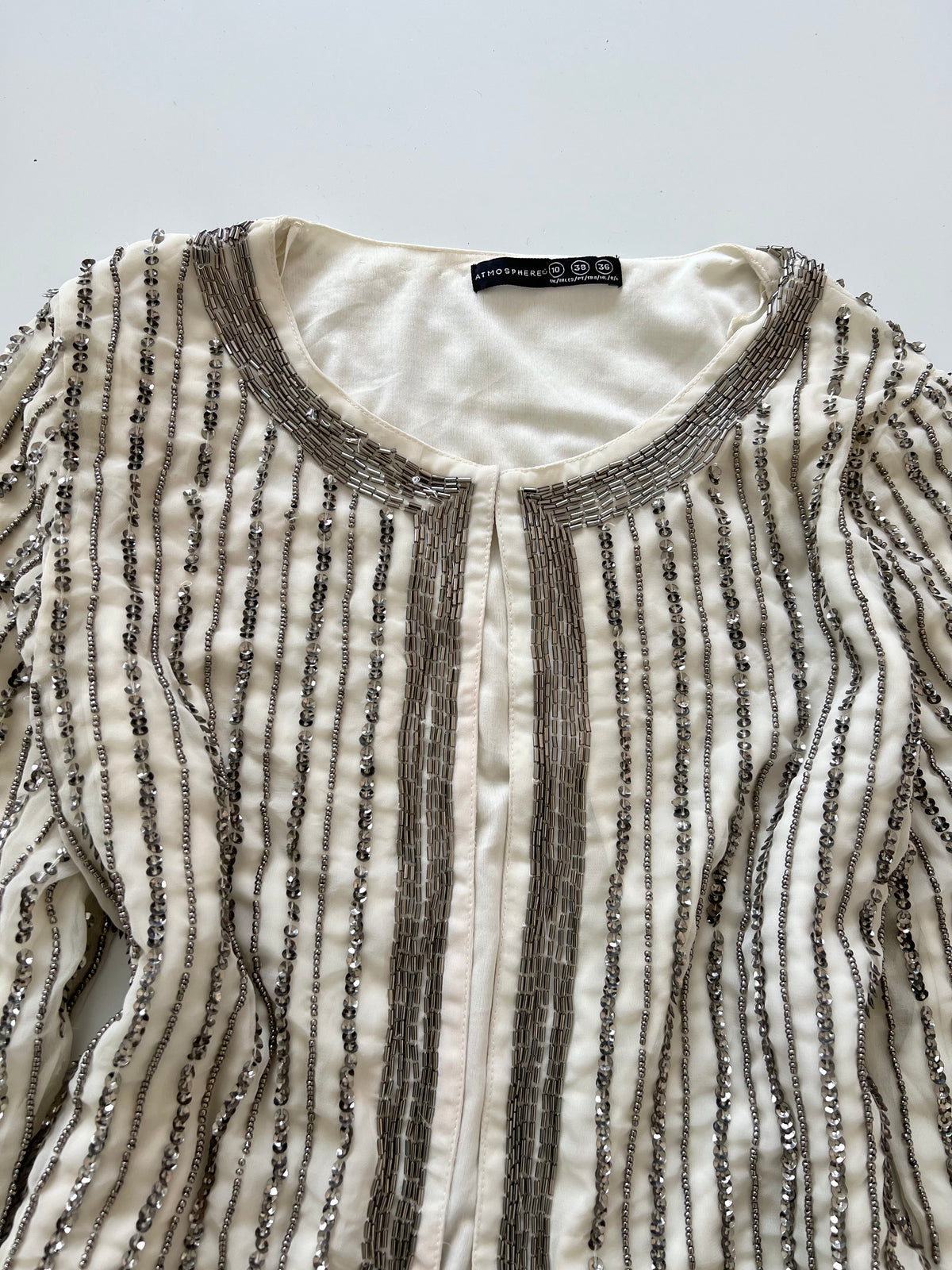 Atmosphere Heavily Embroidered Top-Bust 36
