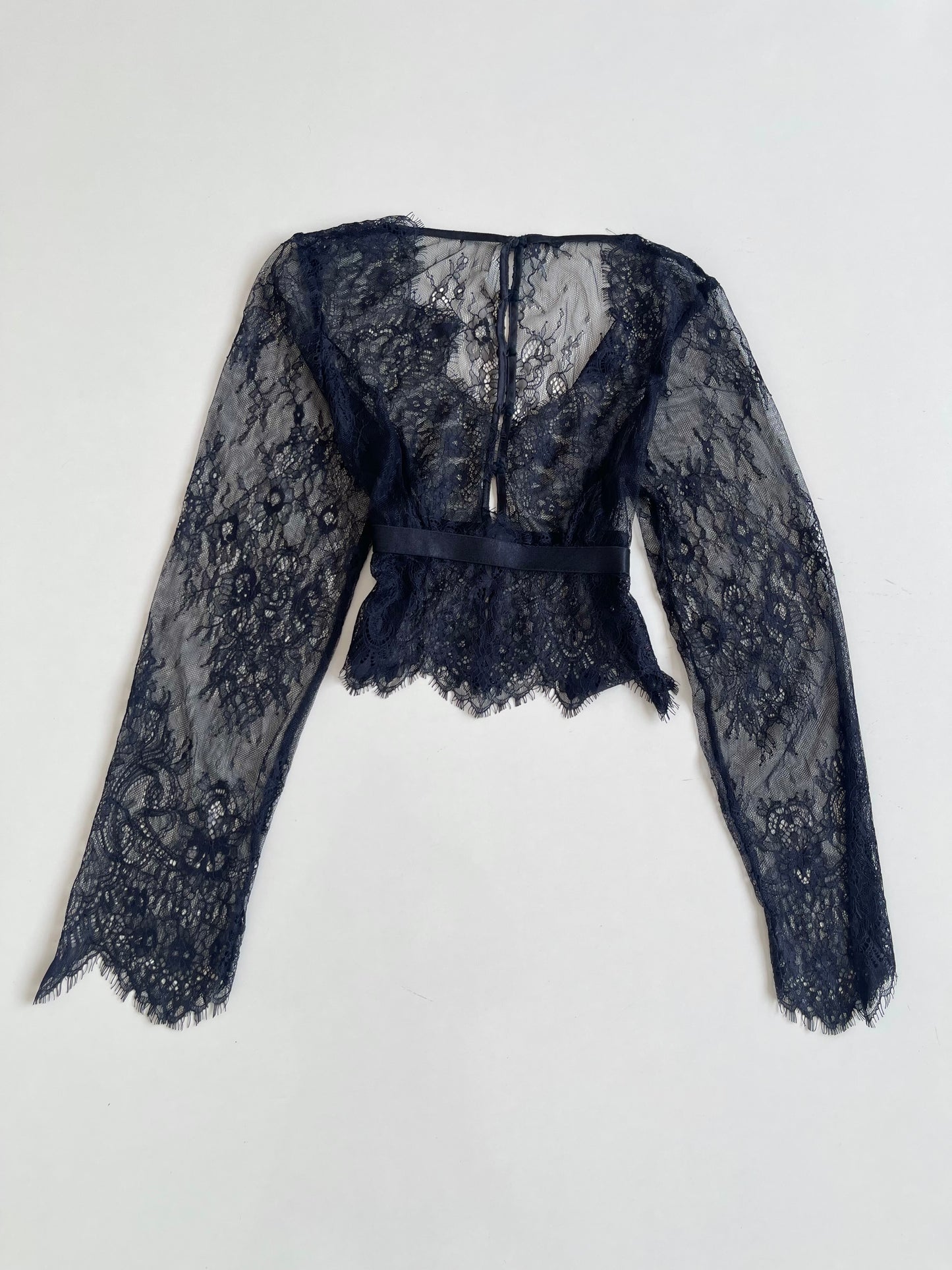 Lace Sheer Top-Bust 32