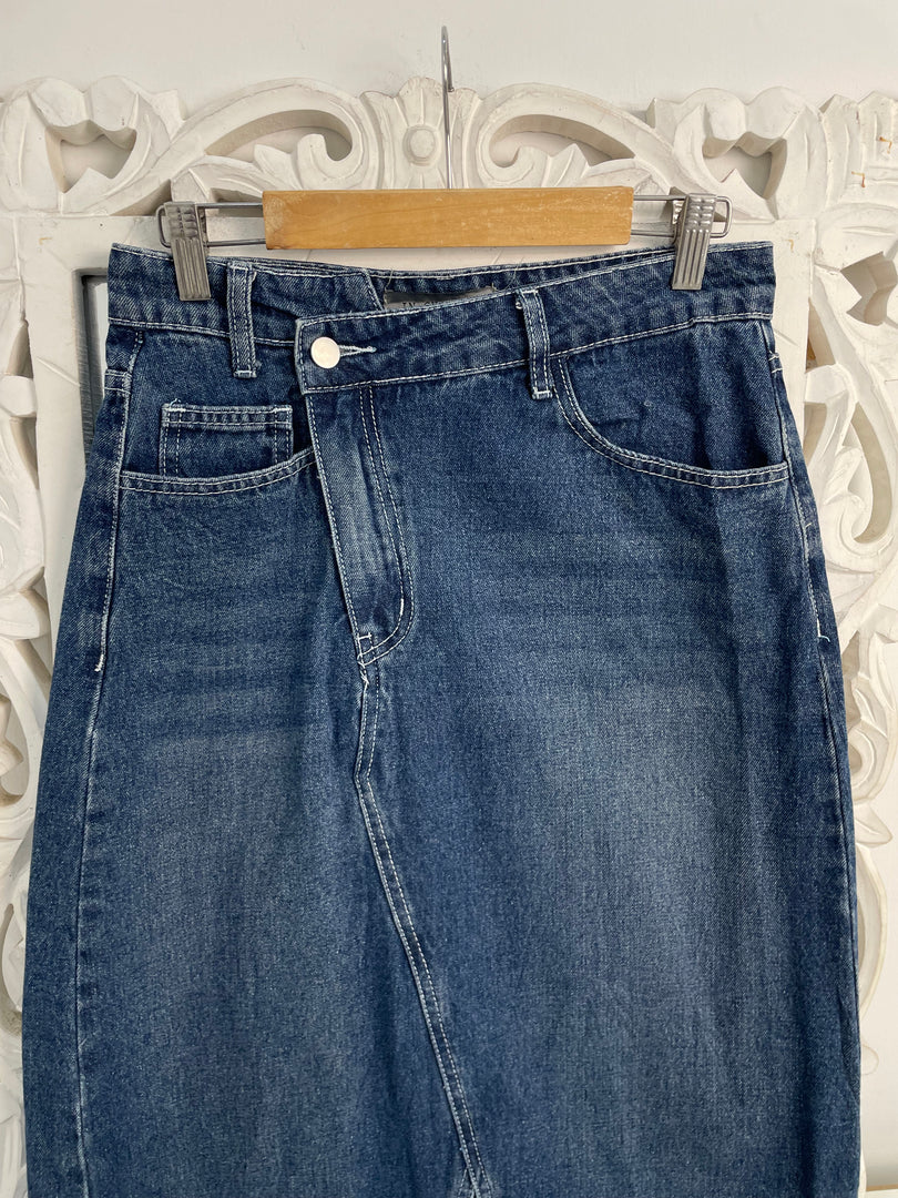 Denim Long Skirt-Waist 28
