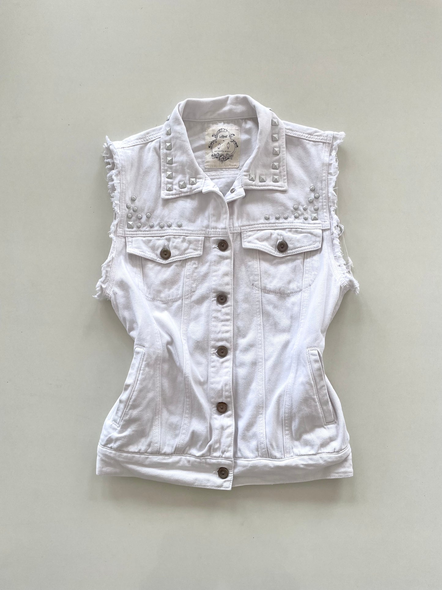 Leshop Denim Vest-Chest 38