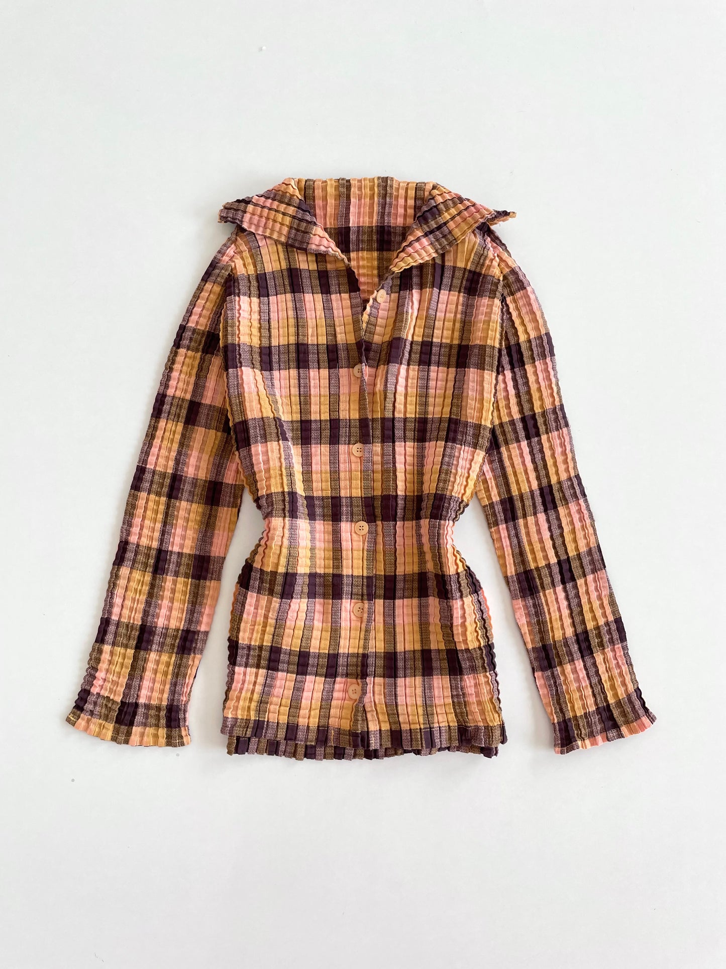 Vintage Pleated Shirt-Bust 44 to 46