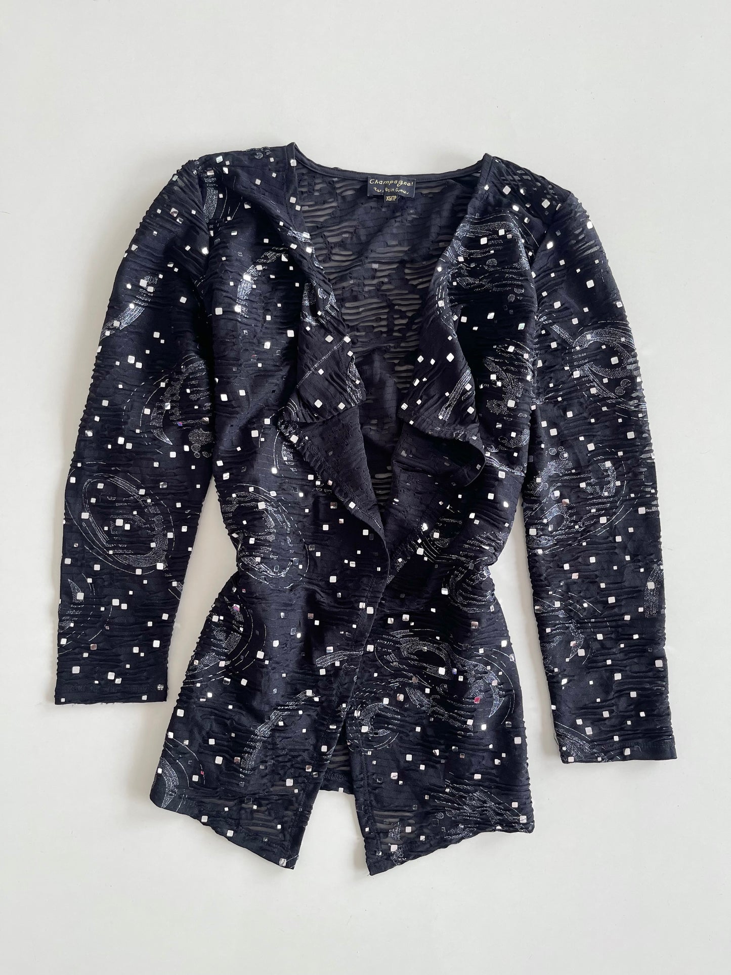 Champagne Sheer Vintage Shrug-Bust 36