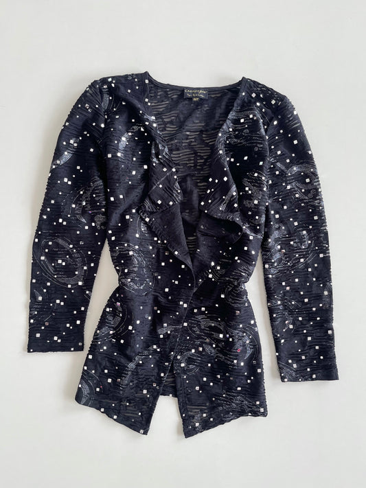Champagne Sheer Vintage Shrug-Bust 36