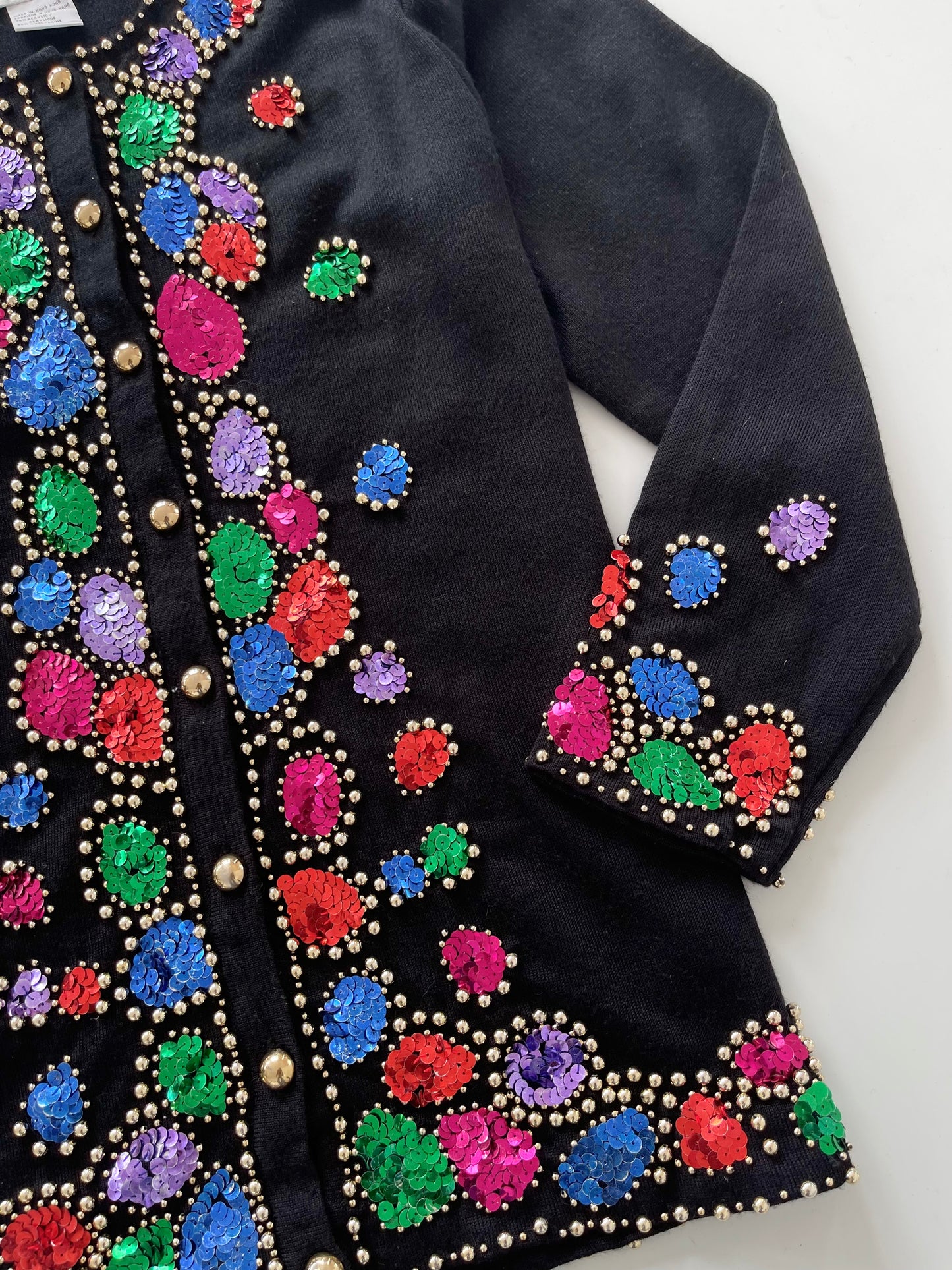 Spanner 30% Wool Embroidered Cardigan-Bust 40
