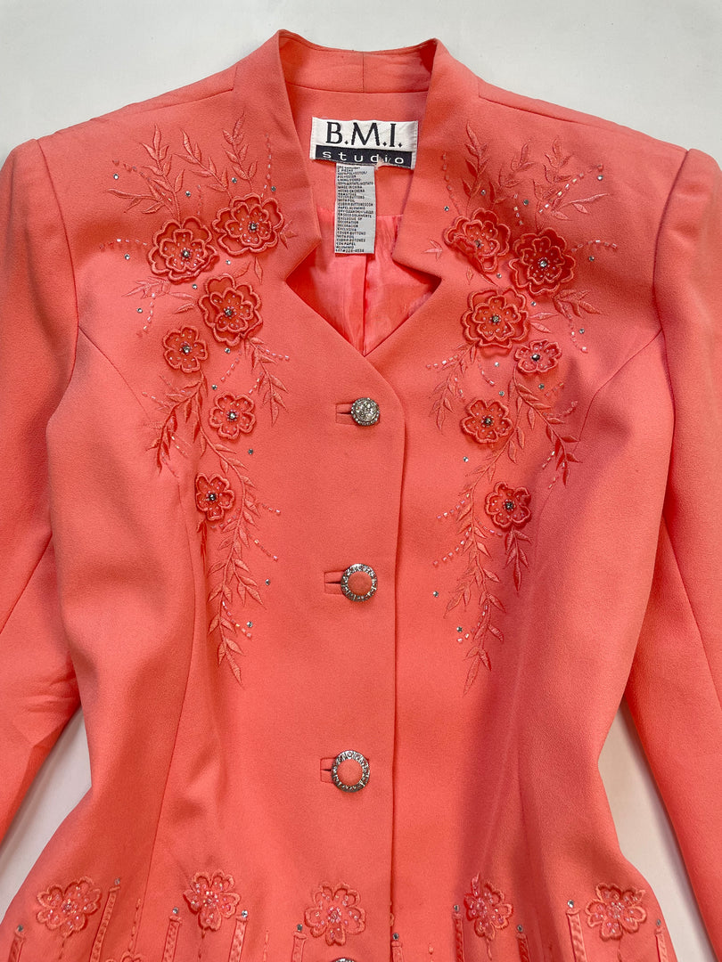 Embroidered Vintage Blazer-Bust 44