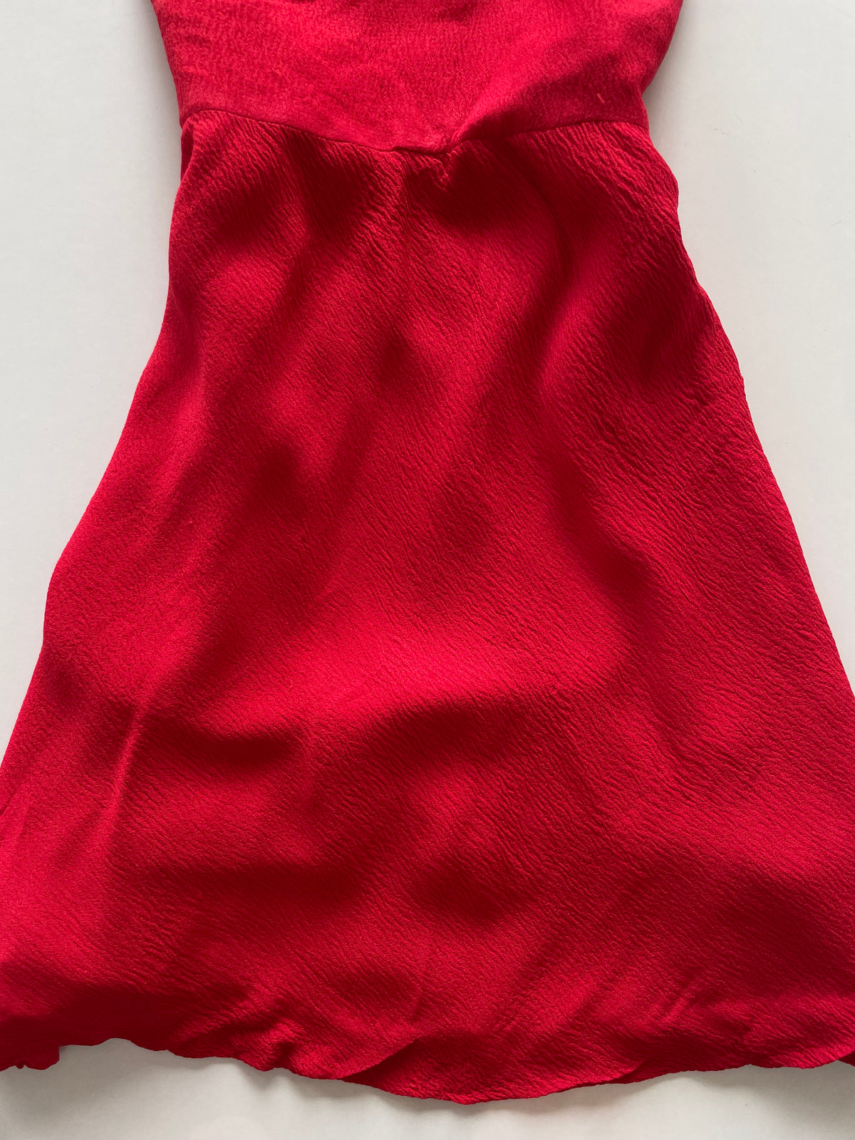 Red Halter Neck Vintage Dress-Bust 30 to 32