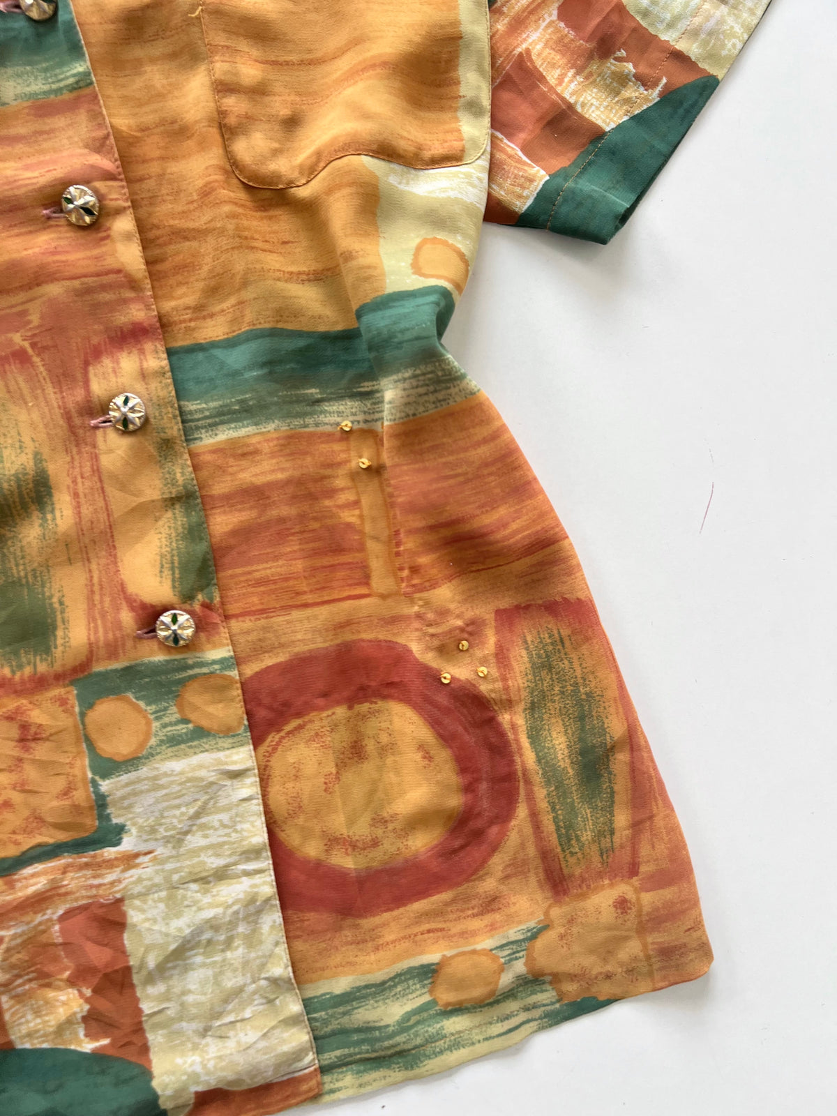 Queaker Vintage Sheer Shirt-Bust 44