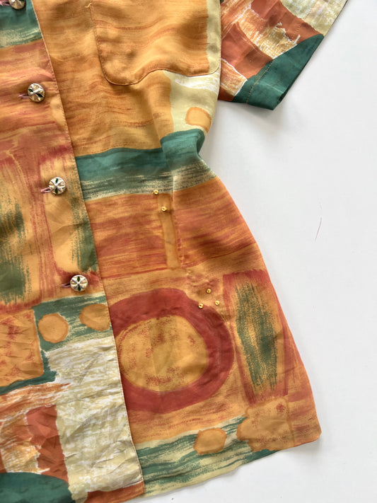 Queaker Vintage Sheer Shirt-Bust 44