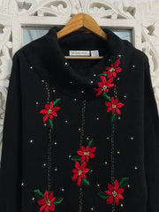 Victoria Jones Embroidered Sweater-Bust 48