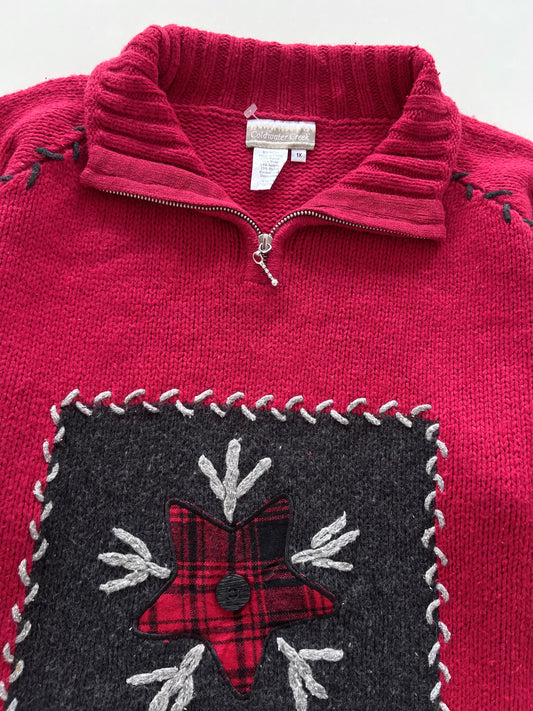 Coldwater Creek Embroidered Sweater-Bust 48