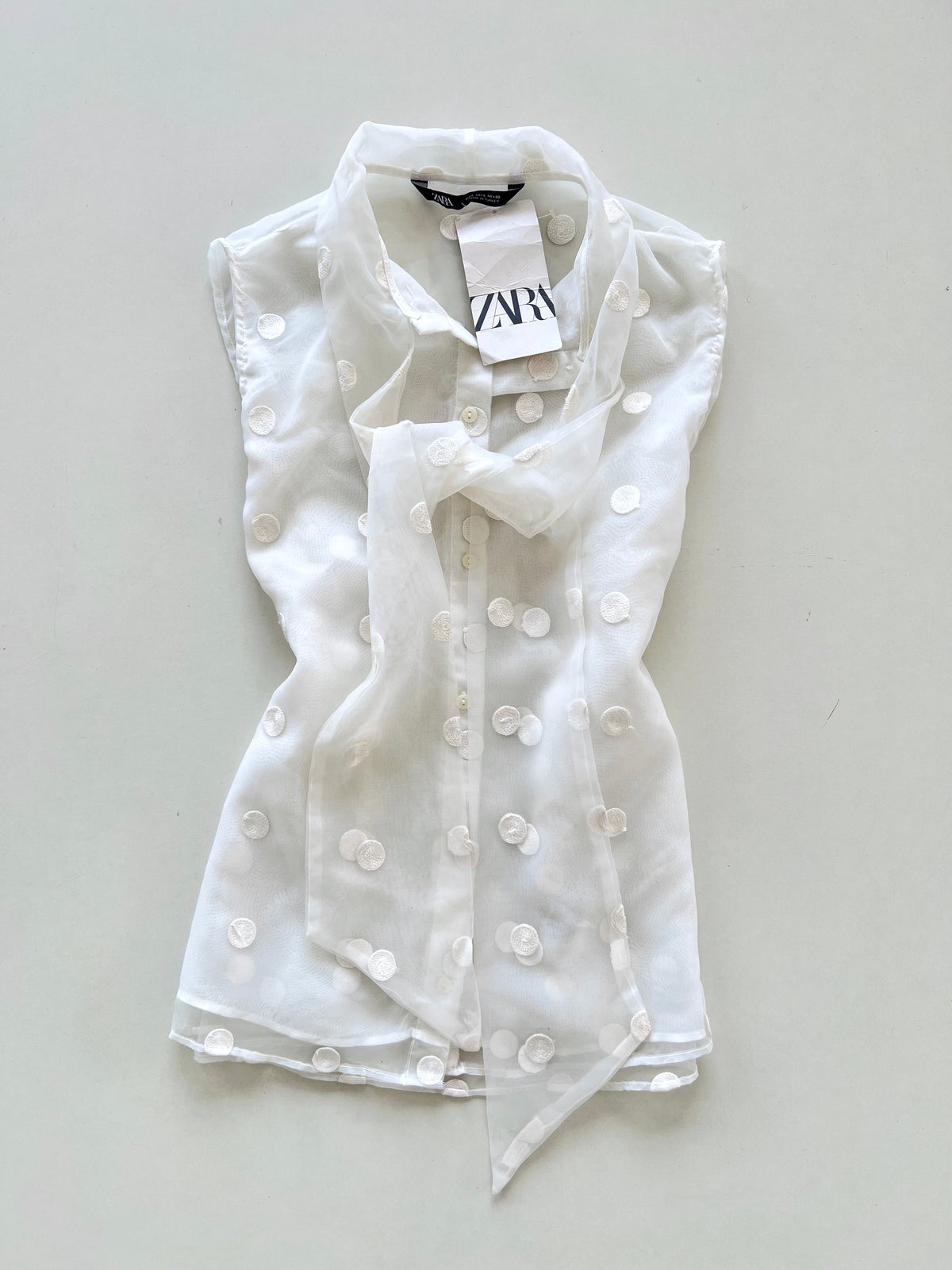 Zara Sheer Tagged New Top-Bust 40
