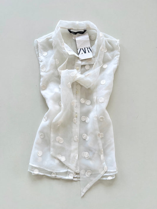 Zara Sheer Tagged New Top-Bust 40