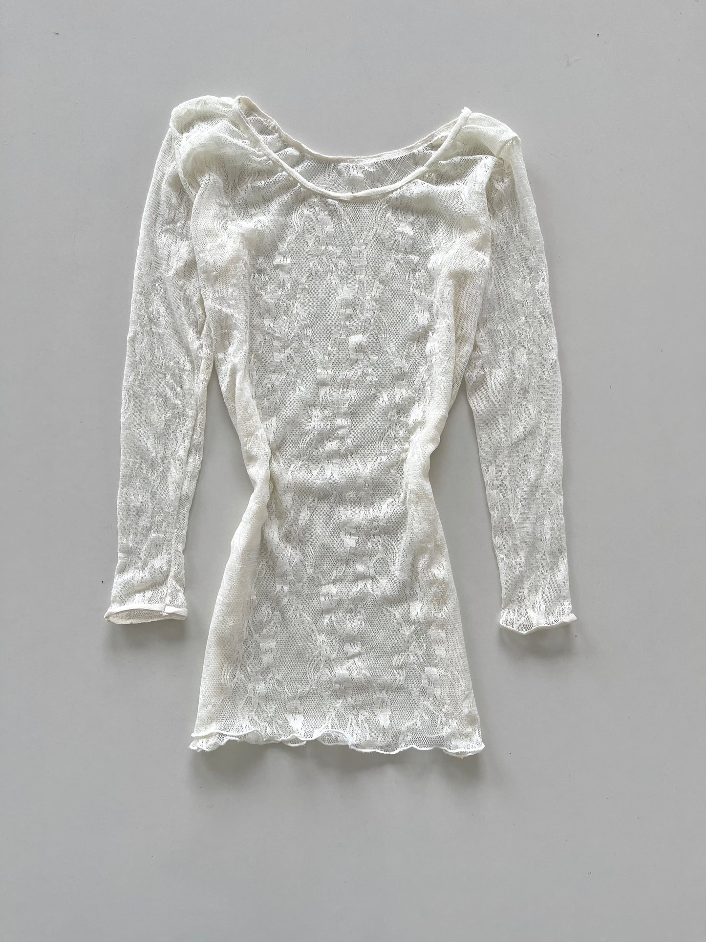 Lace Sheer Top-Bust 36 to 38