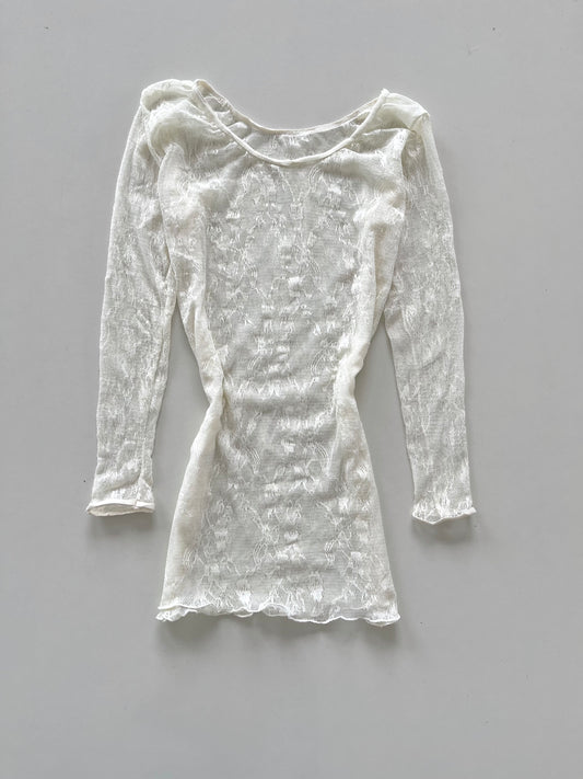 Lace Sheer Top-Bust 36 to 38