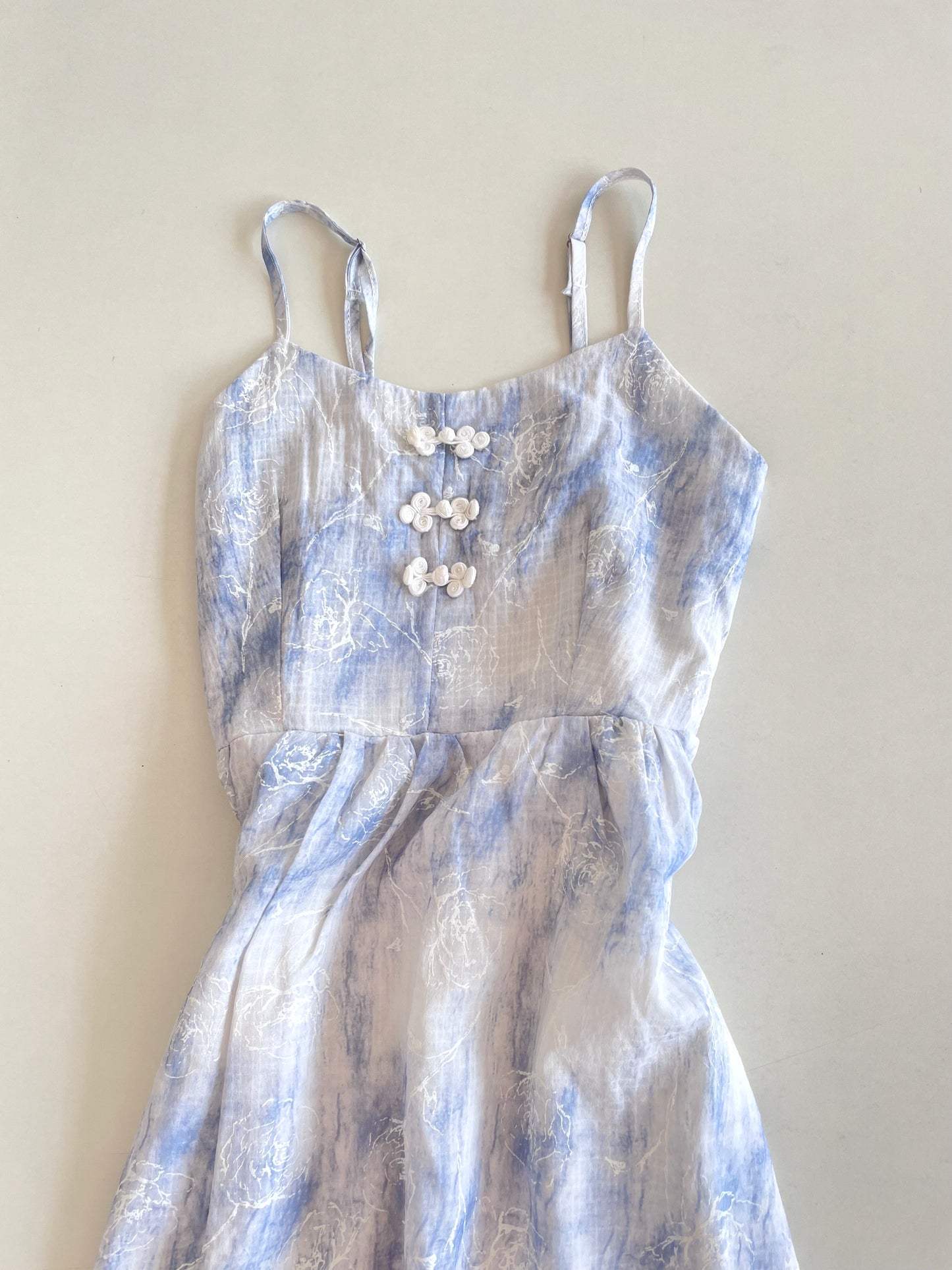 Chinese Button Slip Dress-Bust 32 to 34