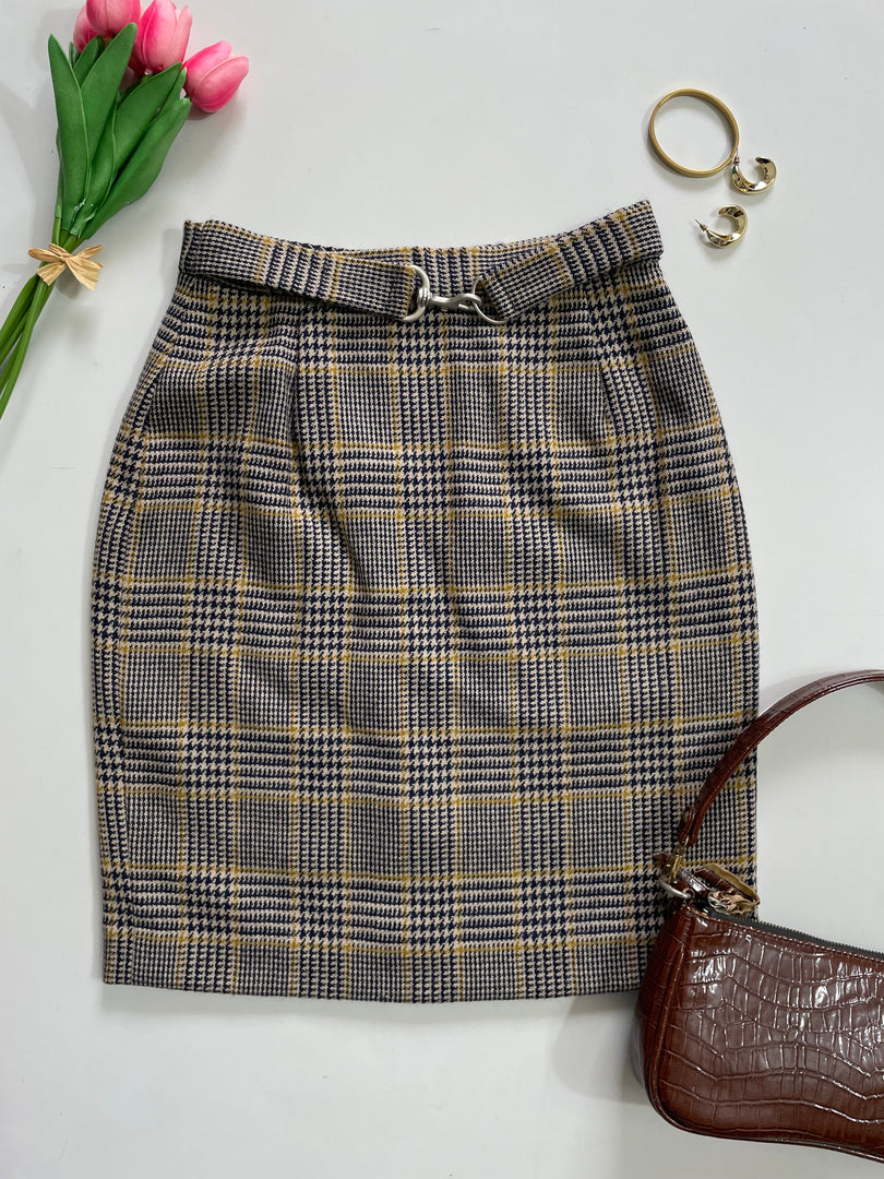 Banana Republic Belted Tweed Skirt - Waist 26