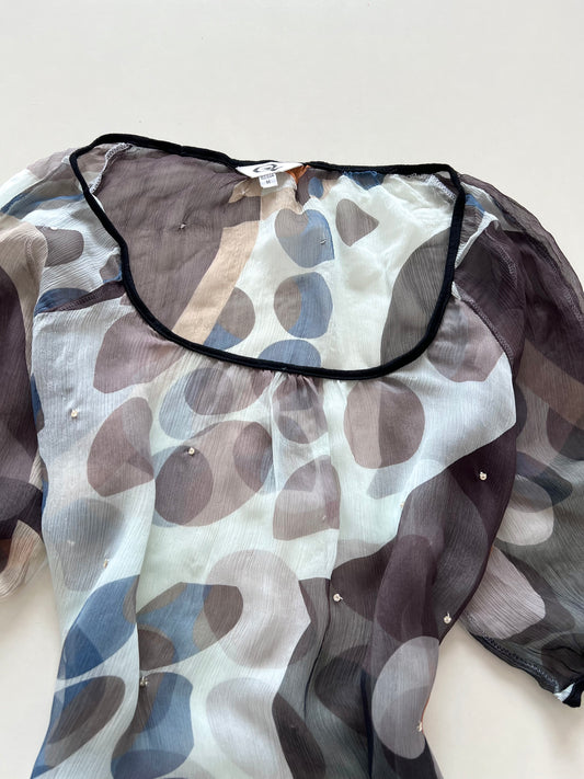 Sheer Silk Top-Bust 42