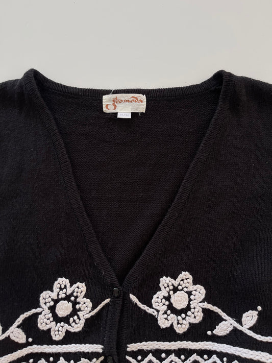 Geomoda Embroidered Vest Sweater-Bust 42