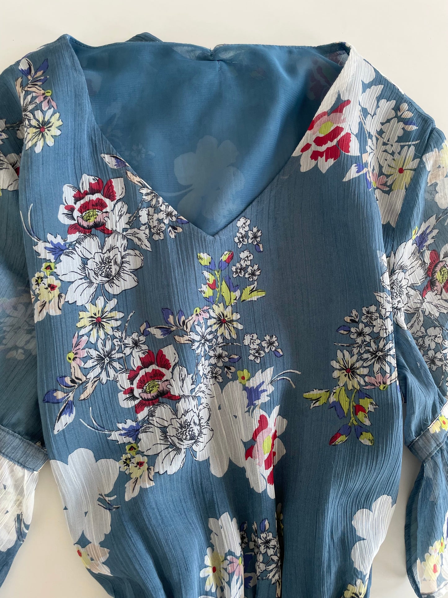 Floral Pleated Dress-Bust 38
