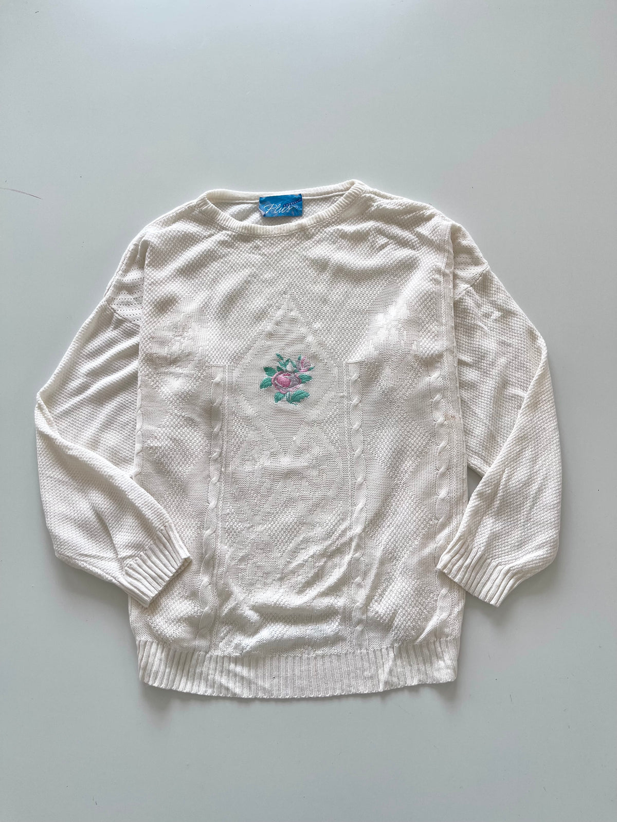 Plus Express Embroidered Sweater-Bust 50