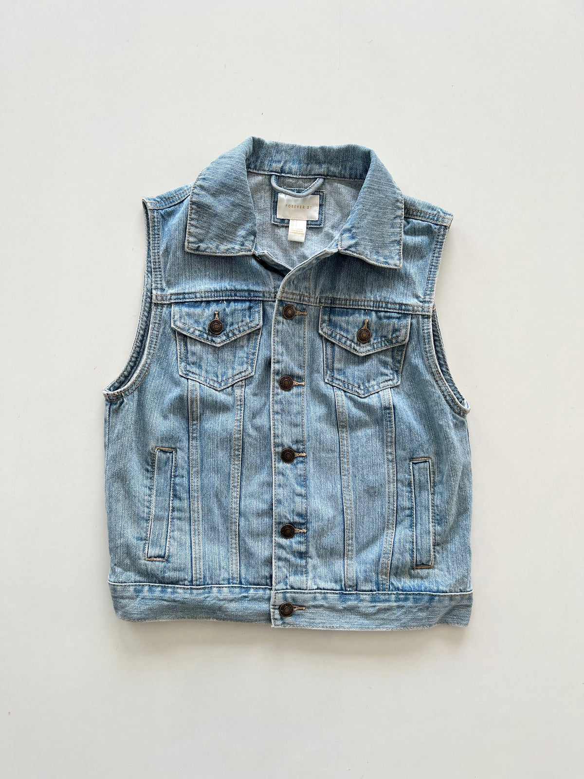 Forever21 Denim Vest-Bust 36