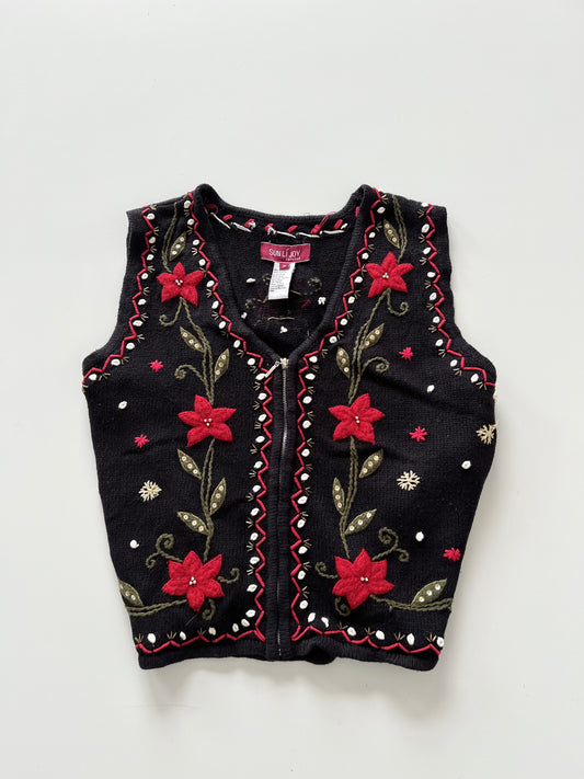 Sun Li Joy Embroidered Sweater-Bust 44