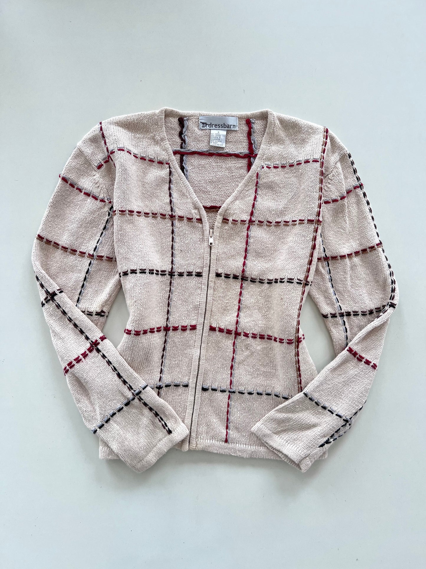 Dressbarn Embroidered Sweater-Bust 40